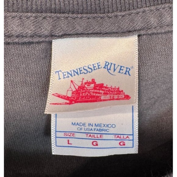 Ford Genuine Parts V8 Short Blue-Gray Crew Neck Short Sleeve T Shirt Size Large - Picture 4 of 4